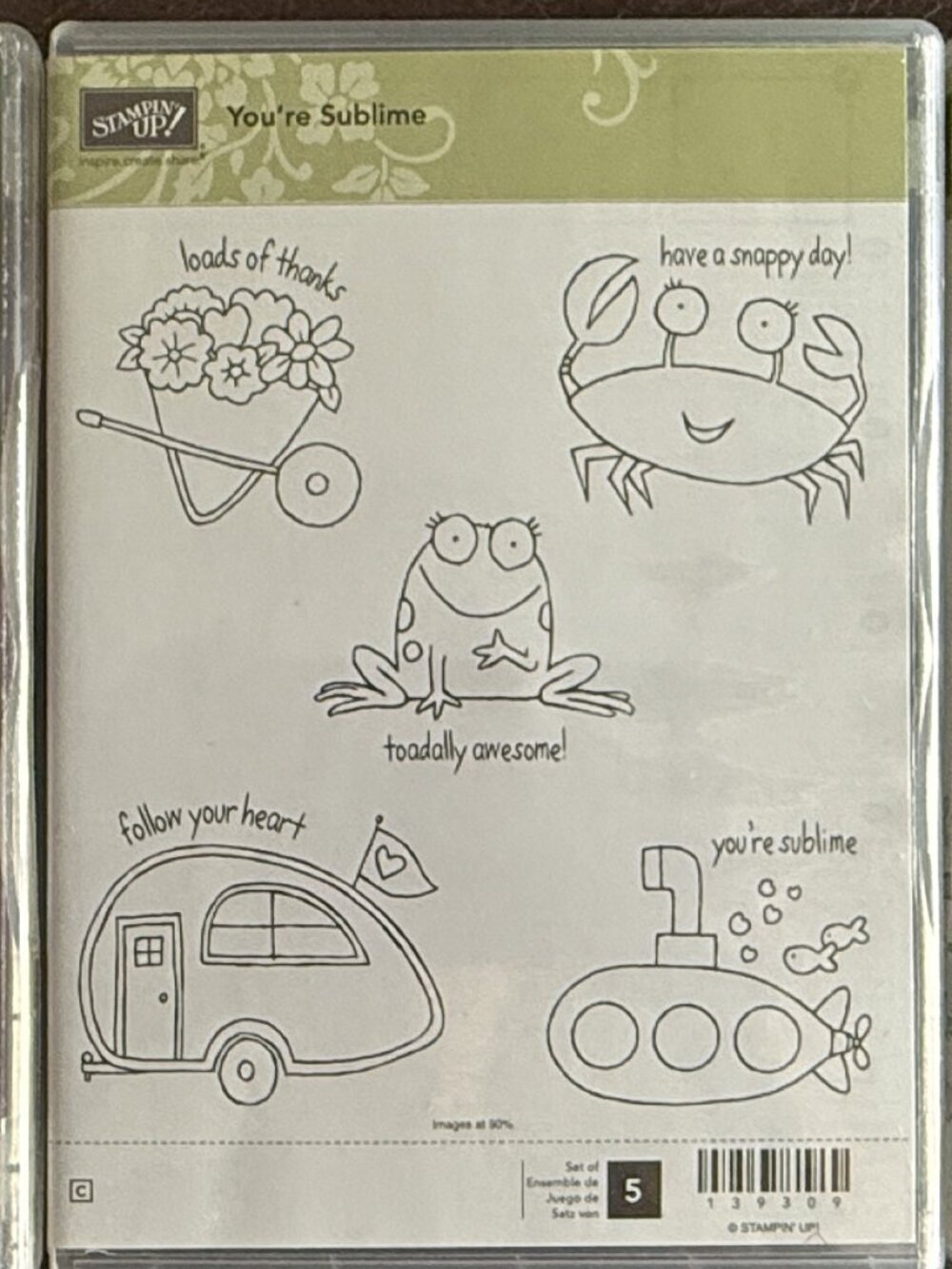 Stampin' Up Stamp - You're Sublime - Retired